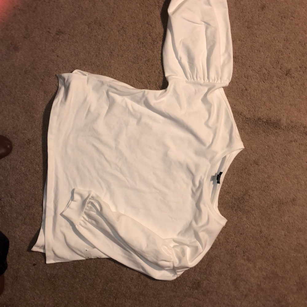 White long sleeved top
